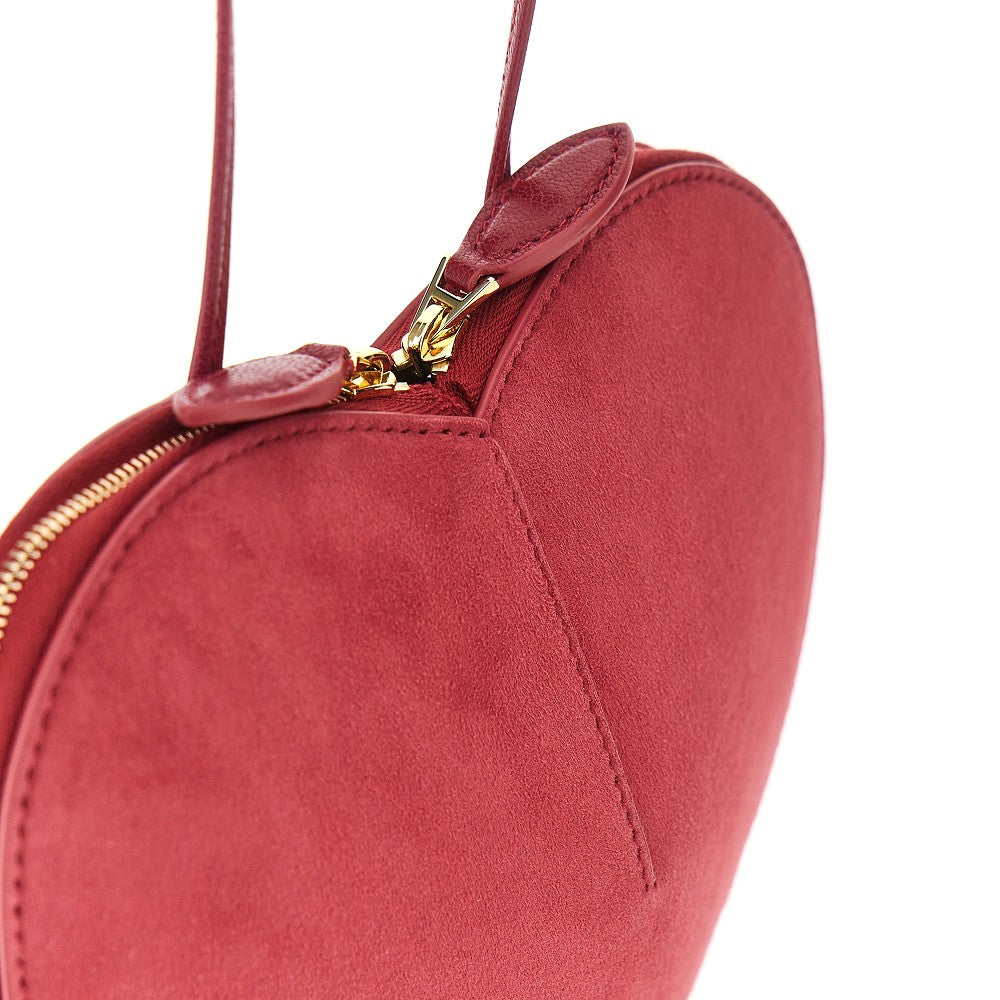 Borsa 'Le Coeur' in pelle scamosciata
