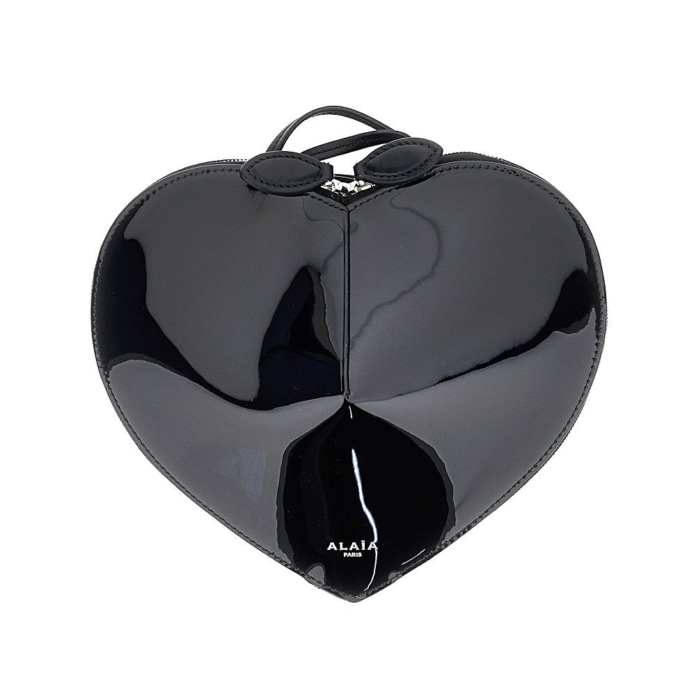 Borsa 'Le Coeur' in pelle verniciata