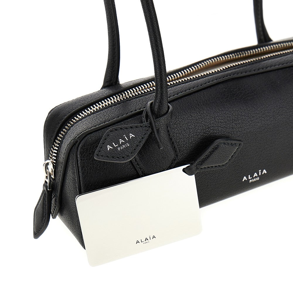 Borsa 'Le Teckel' piccola in pelle granata