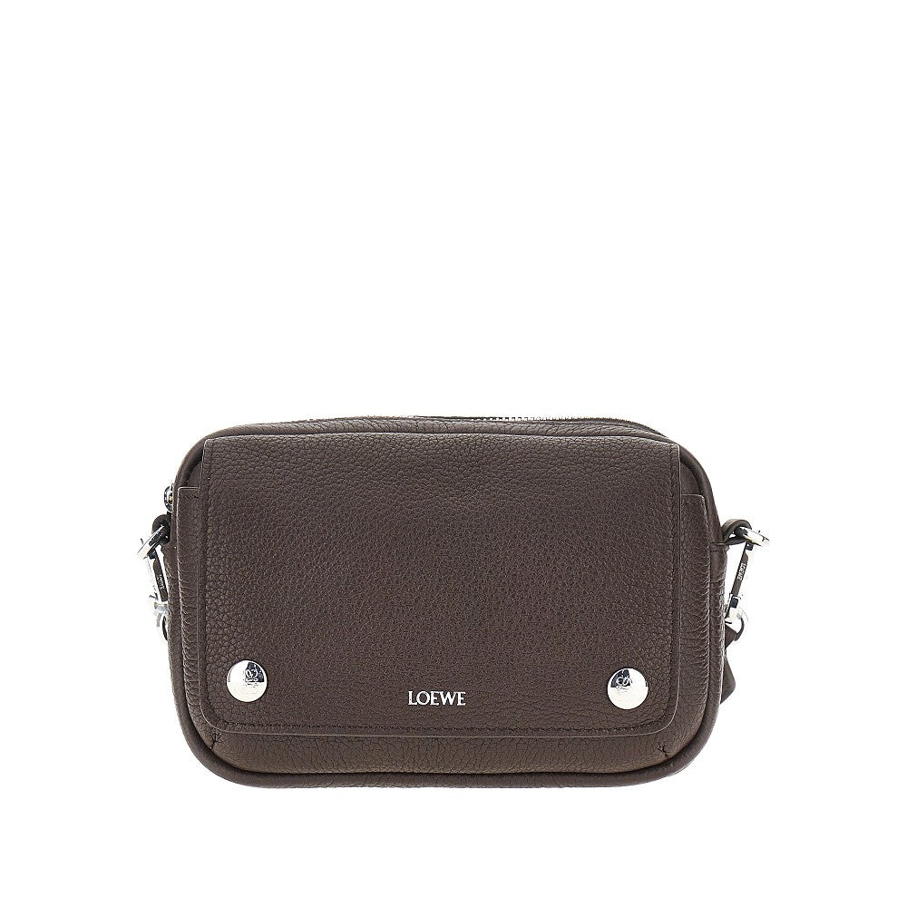 Leather small 'Messenger Pebble' bag