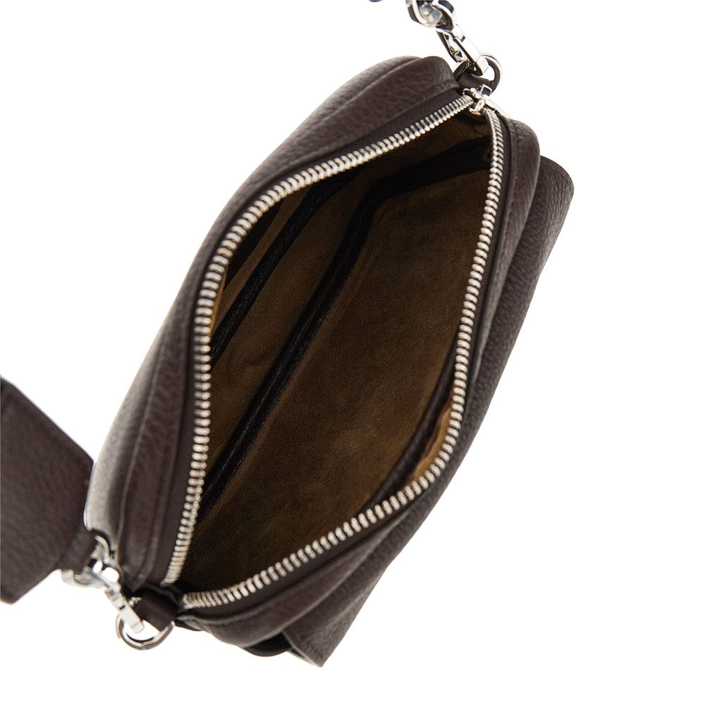 Leather small 'Messenger Pebble' bag