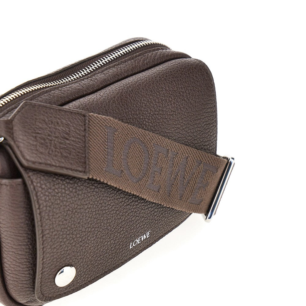 Leather small 'Messenger Pebble' bag