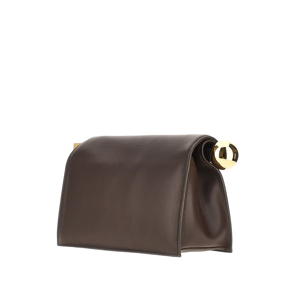 Nappa leather 'Rond Carré' clutch