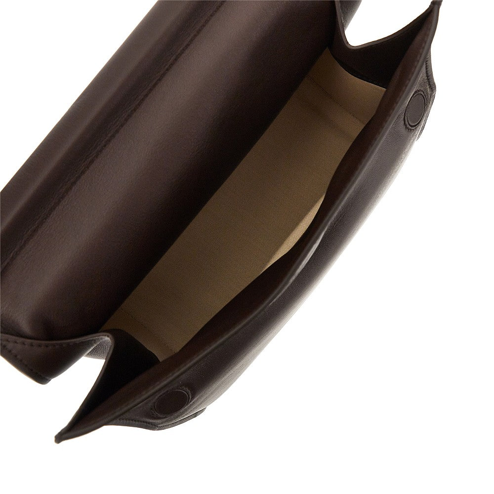 Nappa leather 'Rond Carré' clutch