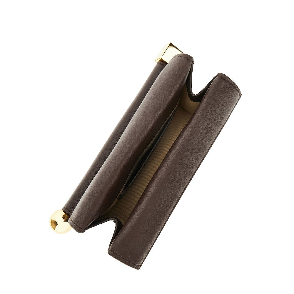 Pochette 'Rond Carré' piccola in nappa
