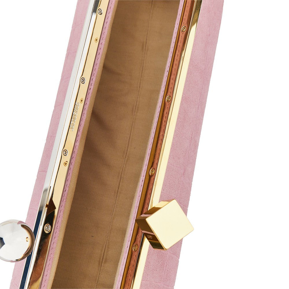 Pochette 'Salon' in suede effetto cocco