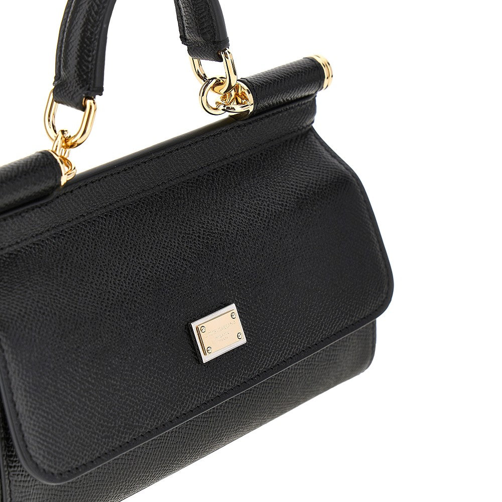 Dauphine leather mini 'Sicily' bag