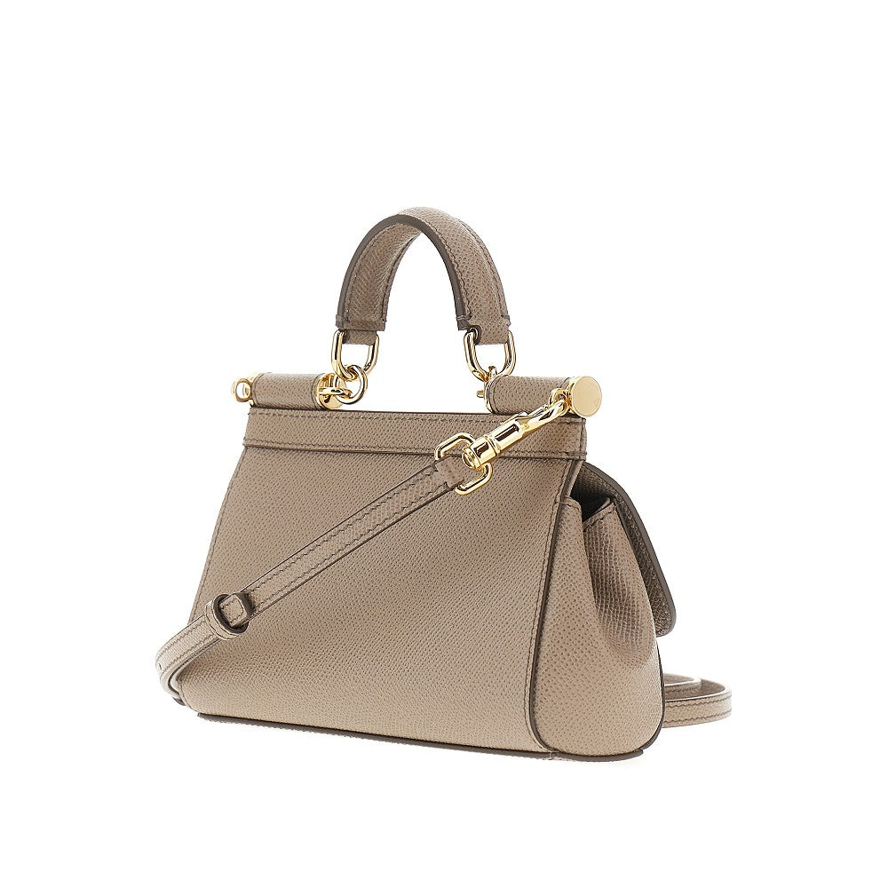 Dauphine leather small 'Sicily' bag