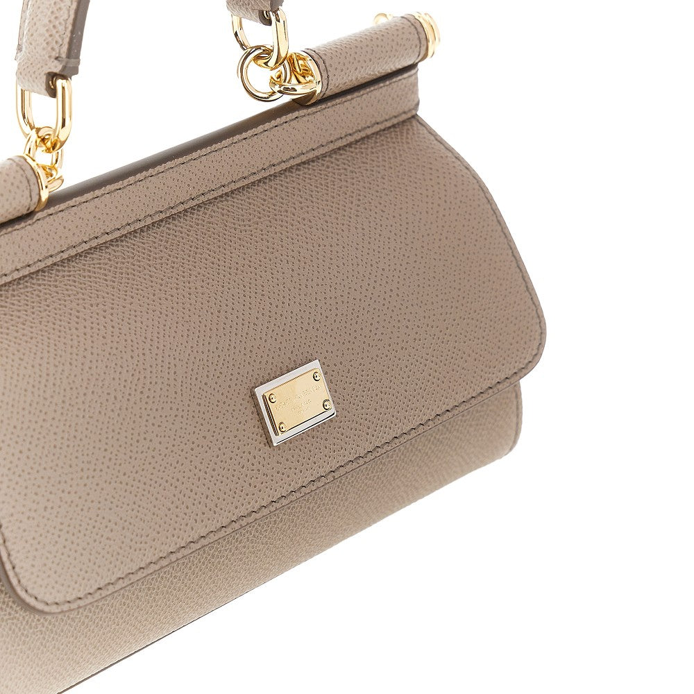 Dauphine leather small 'Sicily' bag