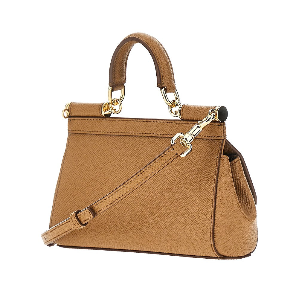 Dauphine leather mini 'Sicily' bag