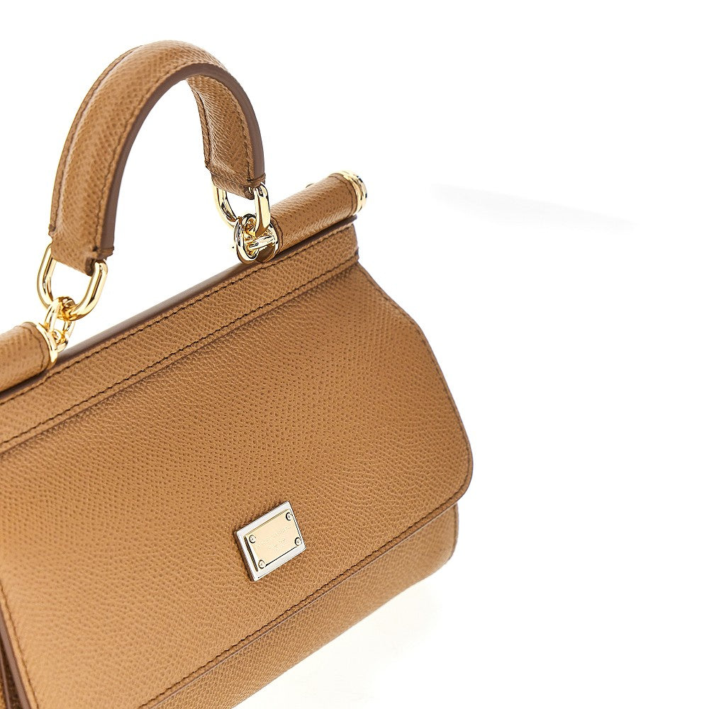 Dauphine leather mini 'Sicily' bag