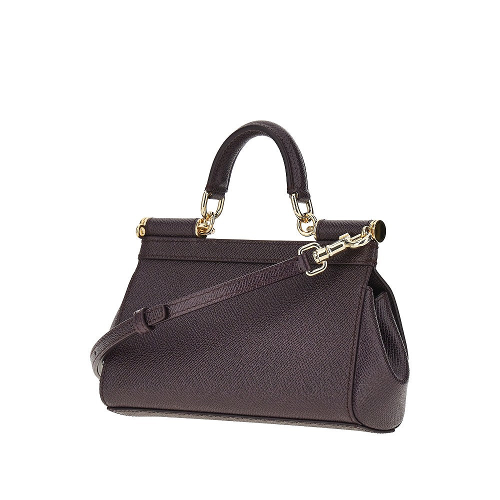Borsa 'Sicily' piccola in pelle Dauphine