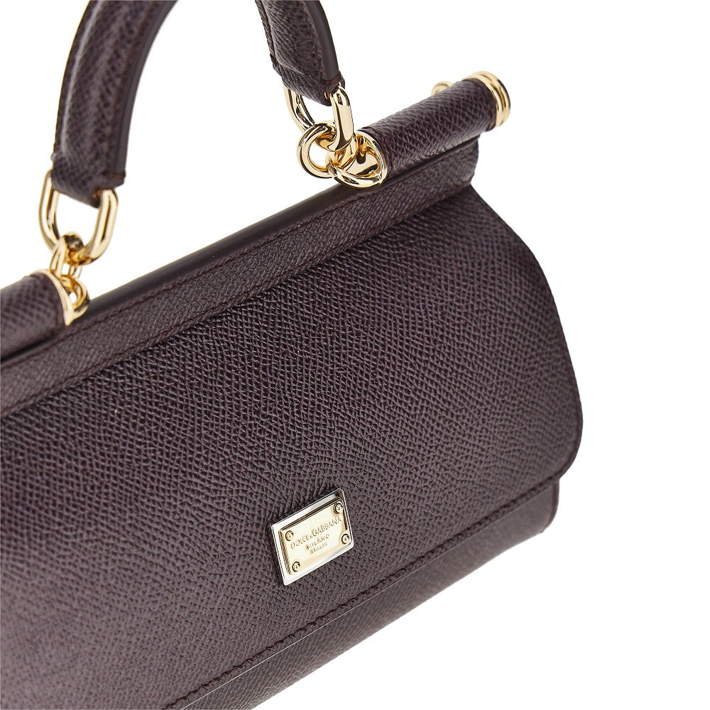 Borsa 'Sicily' piccola in pelle Dauphine