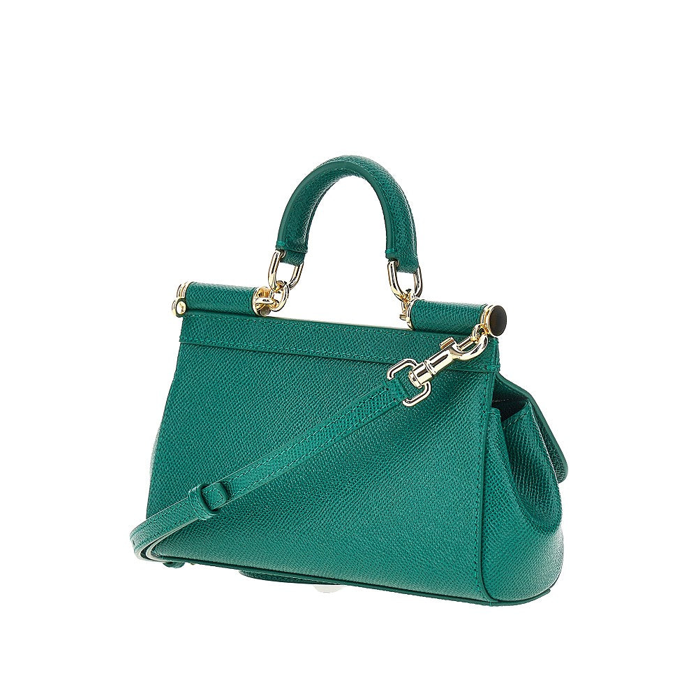 Dauphine leather mini 'Sicily' bag