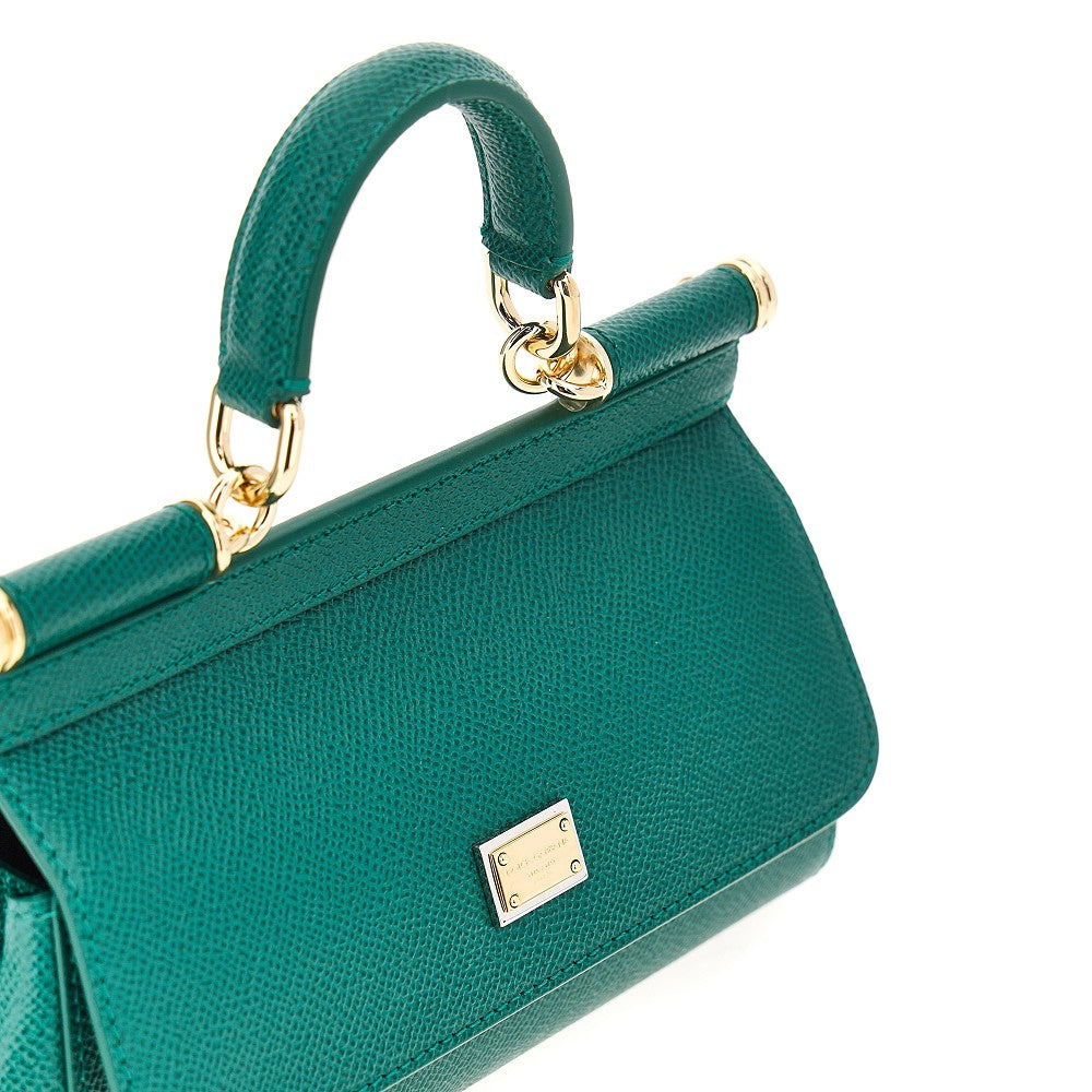 Dauphine leather mini 'Sicily' bag