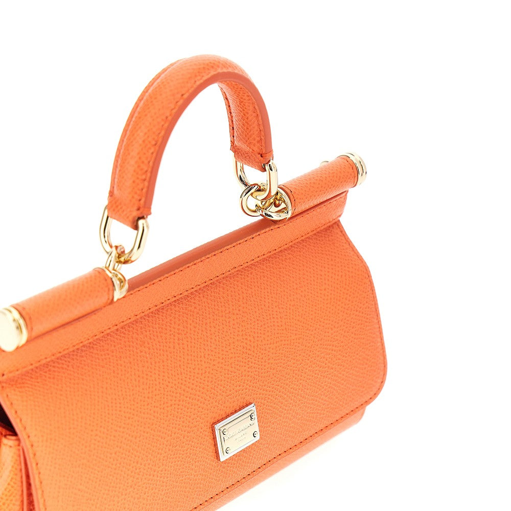 Dauphine leather mini 'Sicily' bag