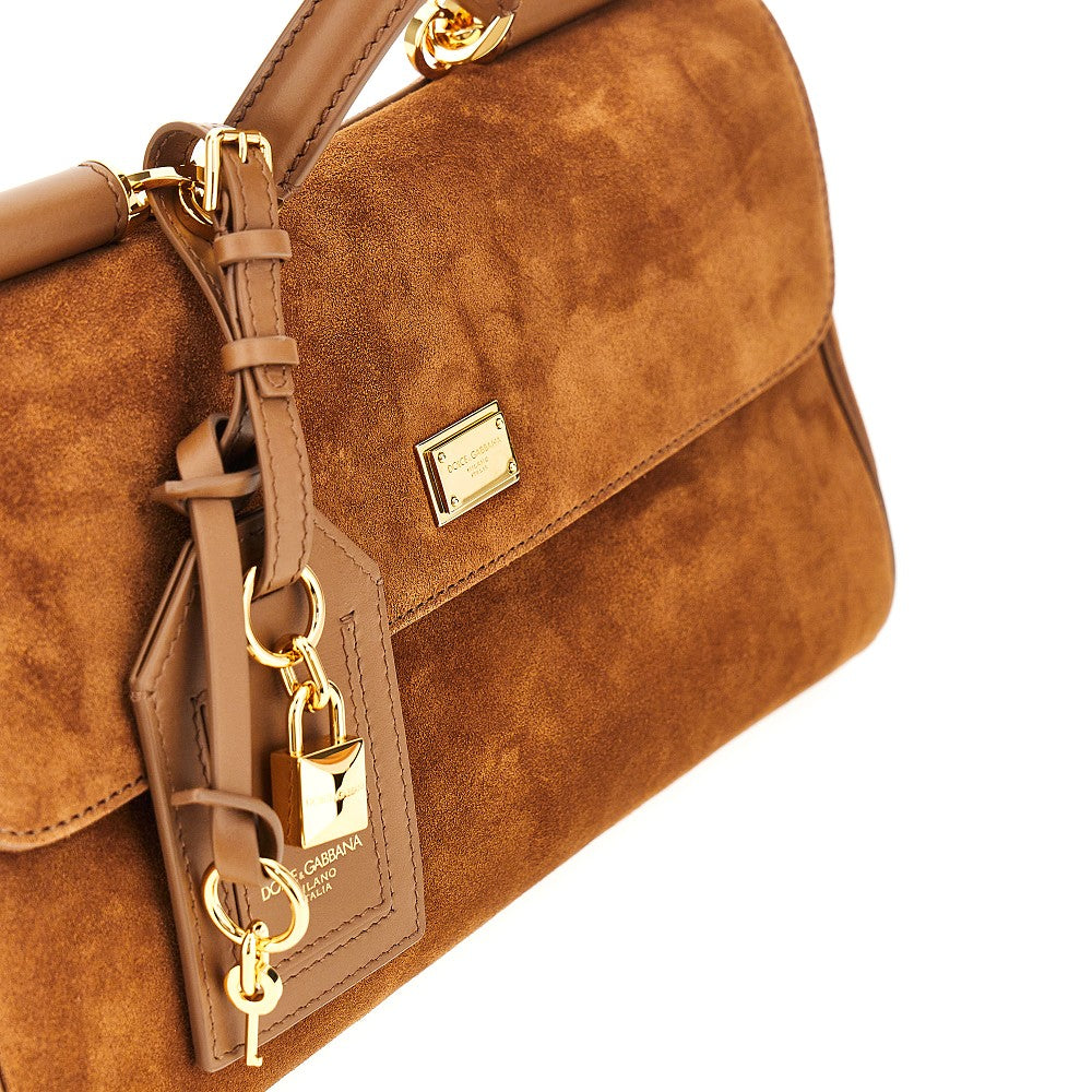 Borsa a mano 'My Sicily' in pelle scamosciata