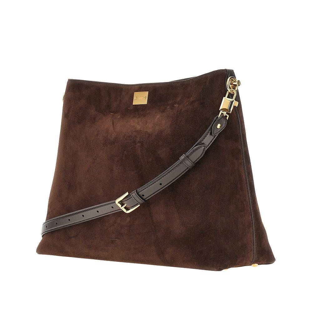 'Vittoria' suede leather big bag