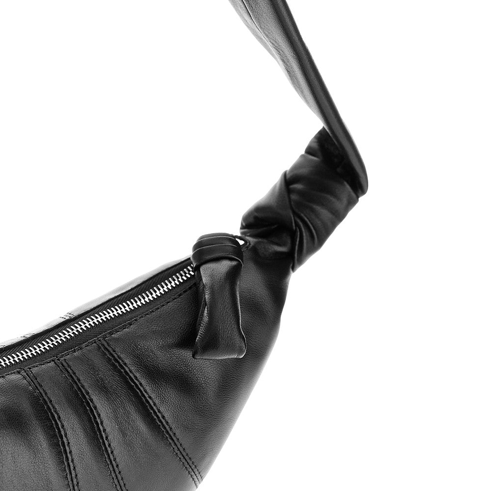 Borsa 'Croissant' piccola in nappa