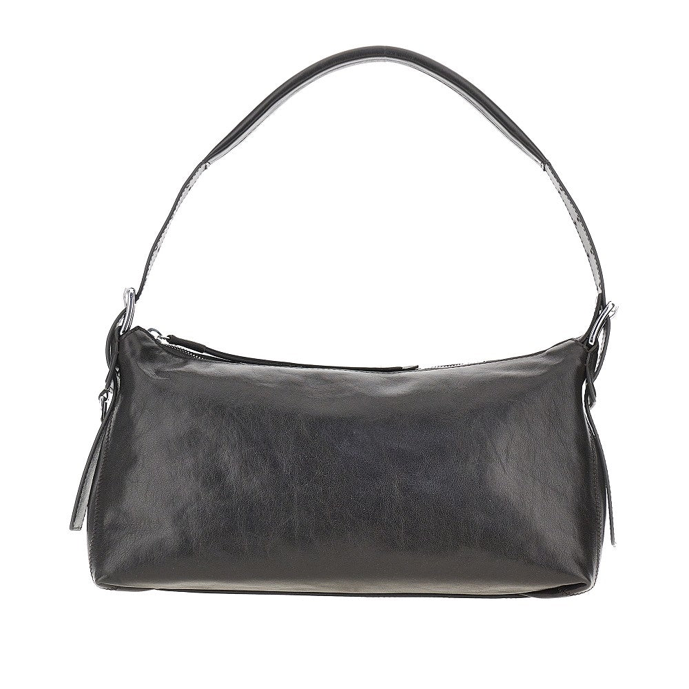 'Belted Baguette' leather shoulder bag