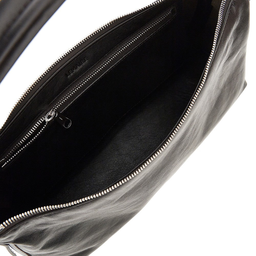 'Belted Baguette' leather shoulder bag