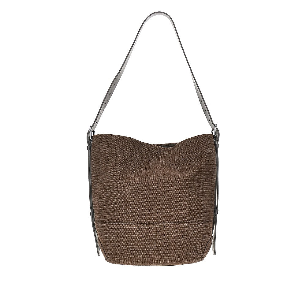 Tote bag 'Belted' piccola in tela