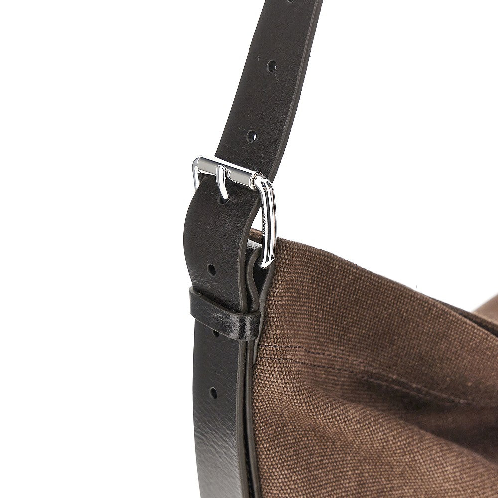 Tote bag 'Belted' piccola in tela