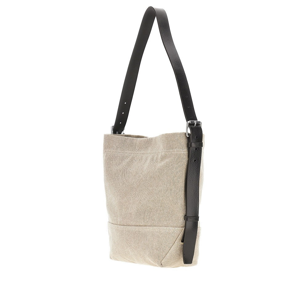 Small 'Belted' canvas tote bag
