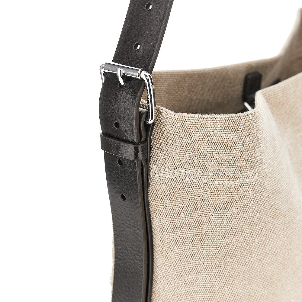 Small 'Belted' canvas tote bag