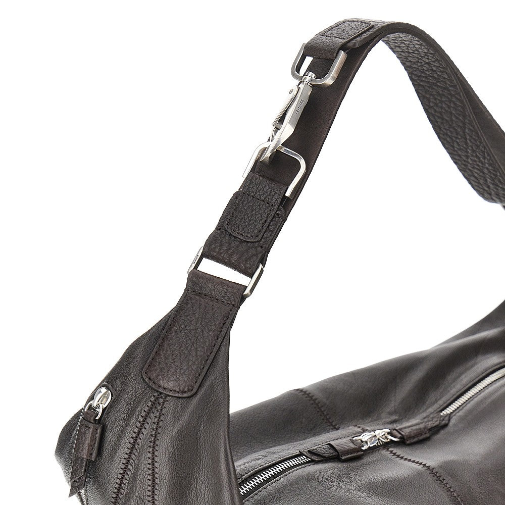 'Quiver Clip' grained leather bag