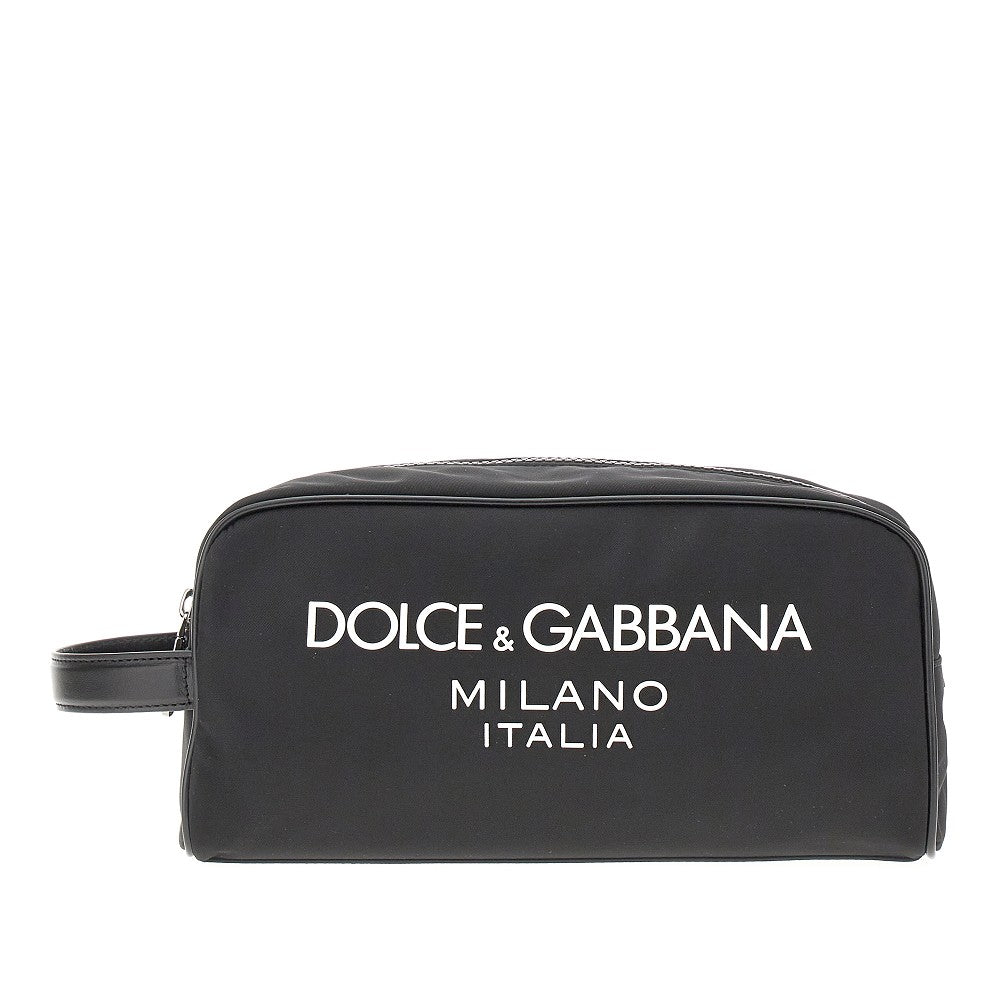 Beauty case in nylon con logo