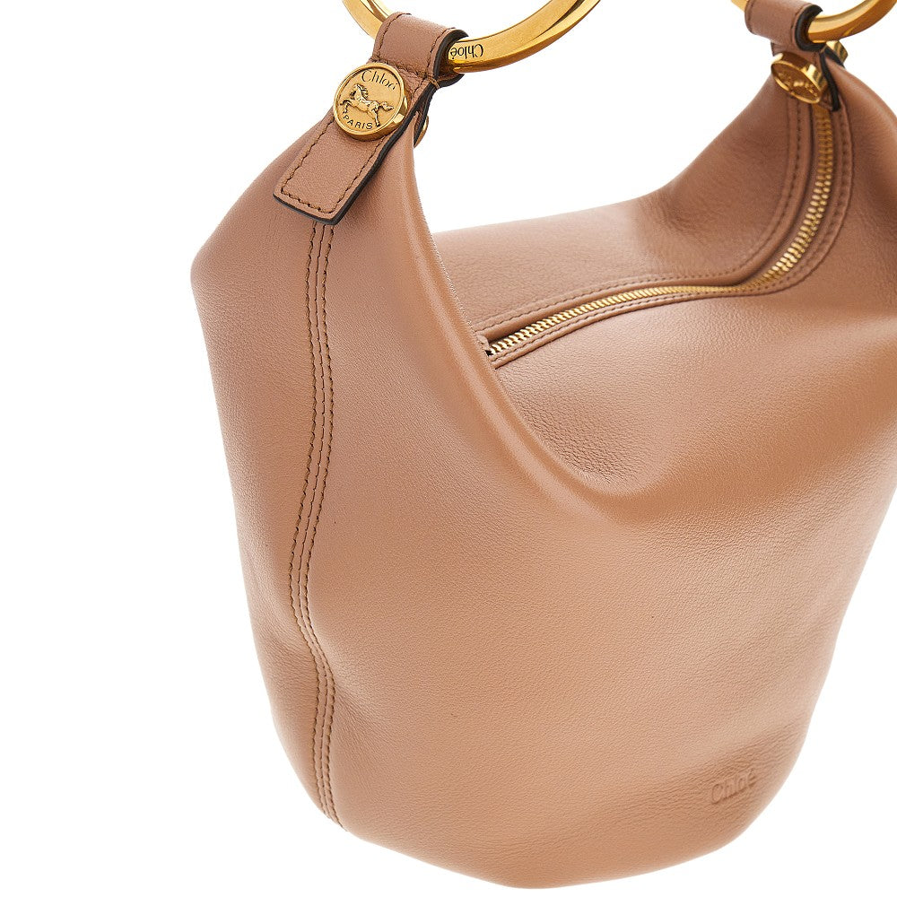 Leather small 'Bracelet' bag