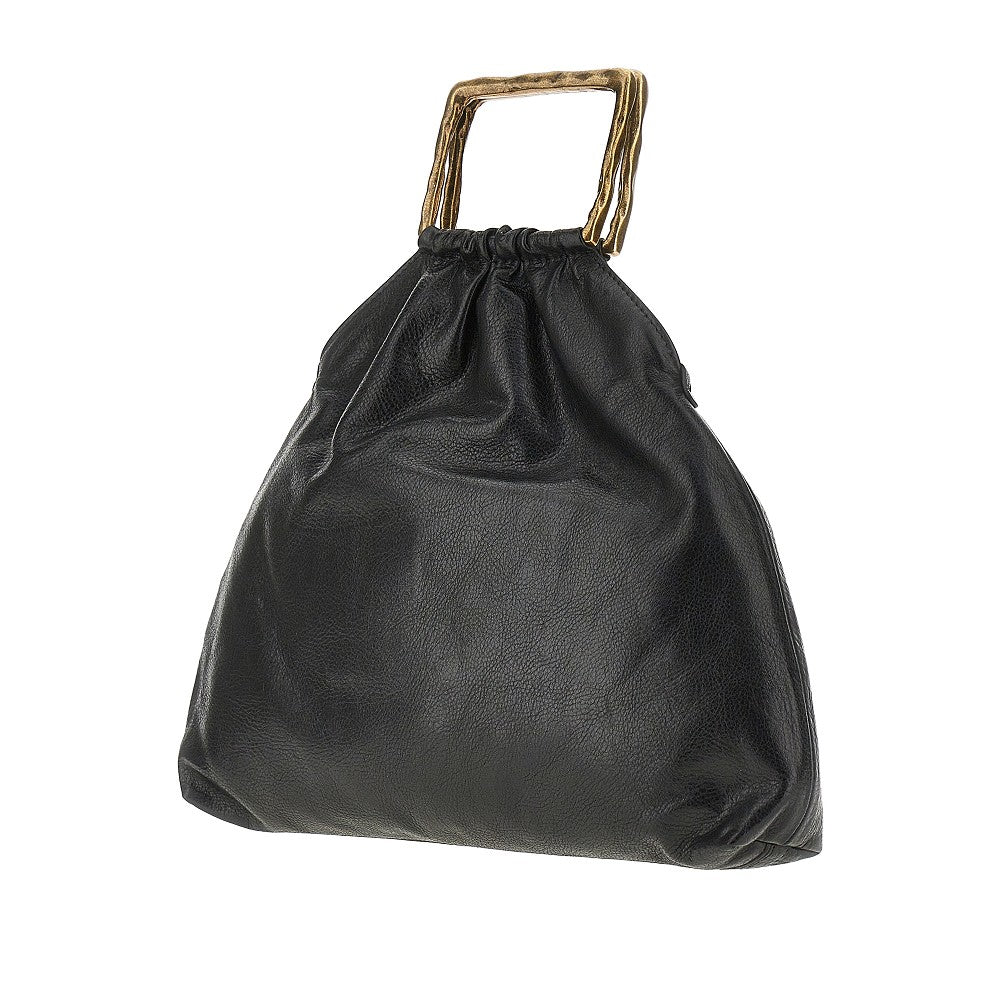 Leather medium 'Delia' pouch