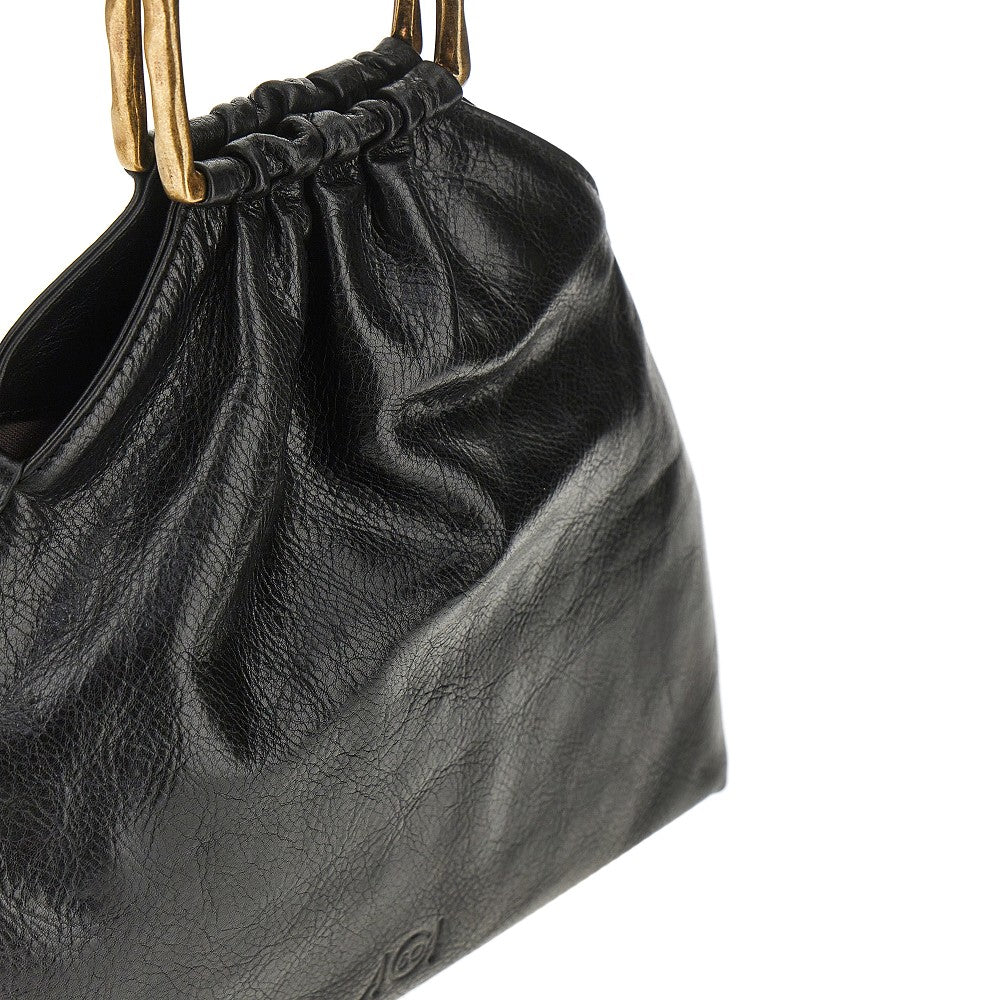 Leather medium 'Delia' pouch