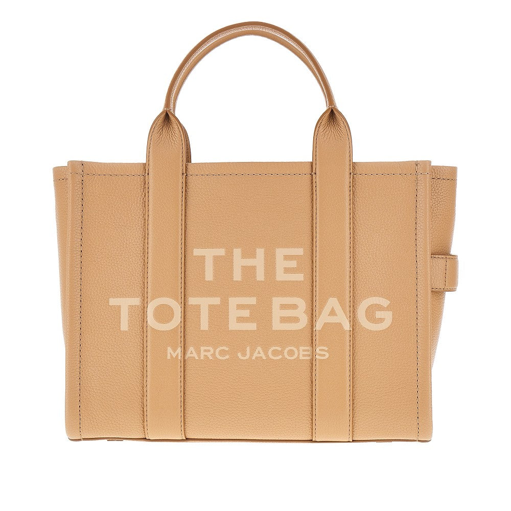 Leather medium tote bag