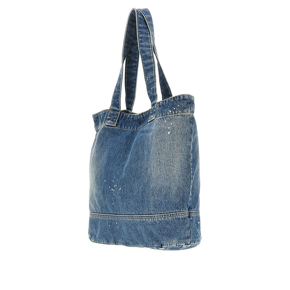 Destroy denim tote bag