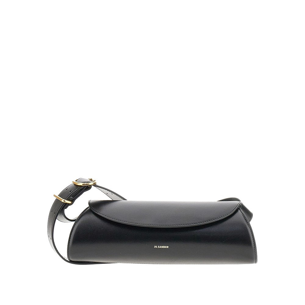 Leather small 'Cannolo' bag