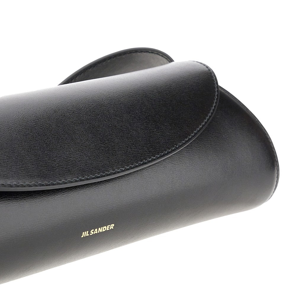 Leather small 'Cannolo' bag