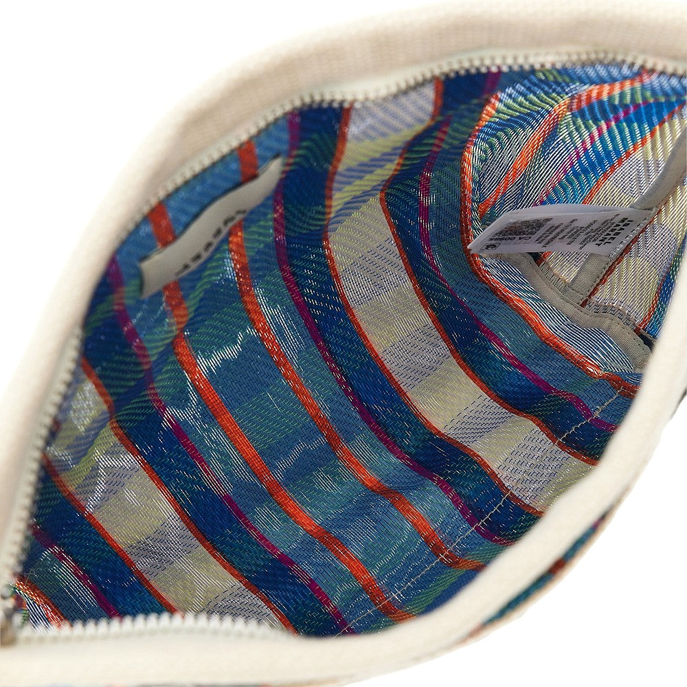 Pouch in nylon a quadri 'Powden'