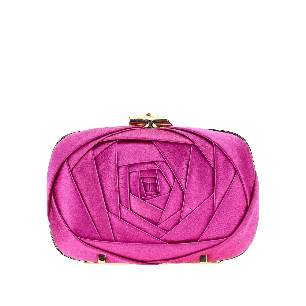Clutch 'Rose Vivier' in raso