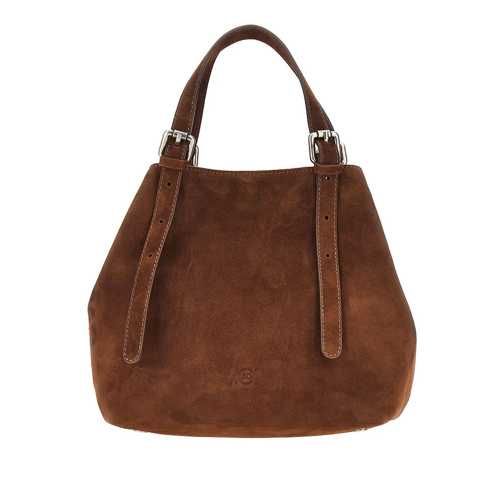Borsa 'Galatea' piccola in pelle scamosciata