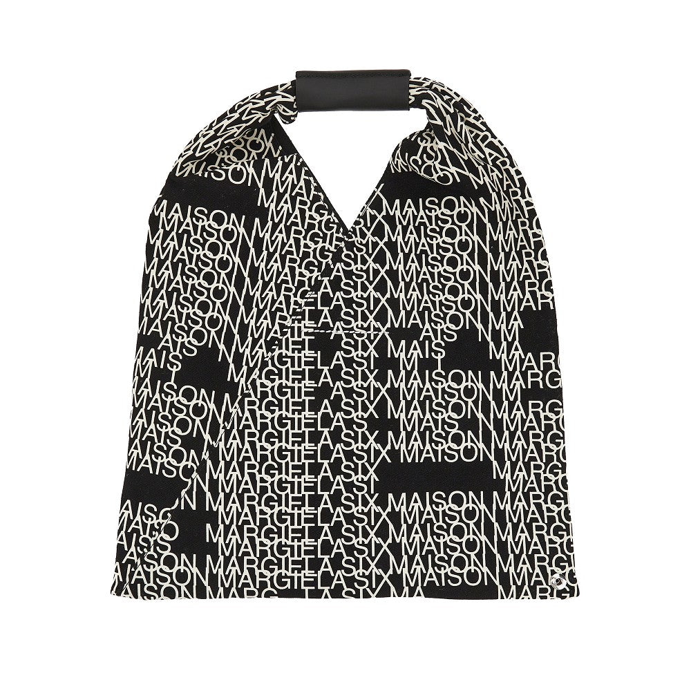 Printed canvas medium Japanese bag