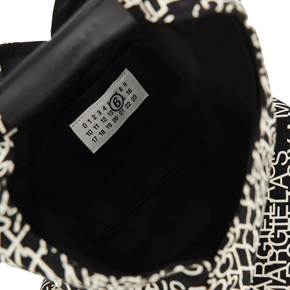 Printed canvas medium Japanese bag