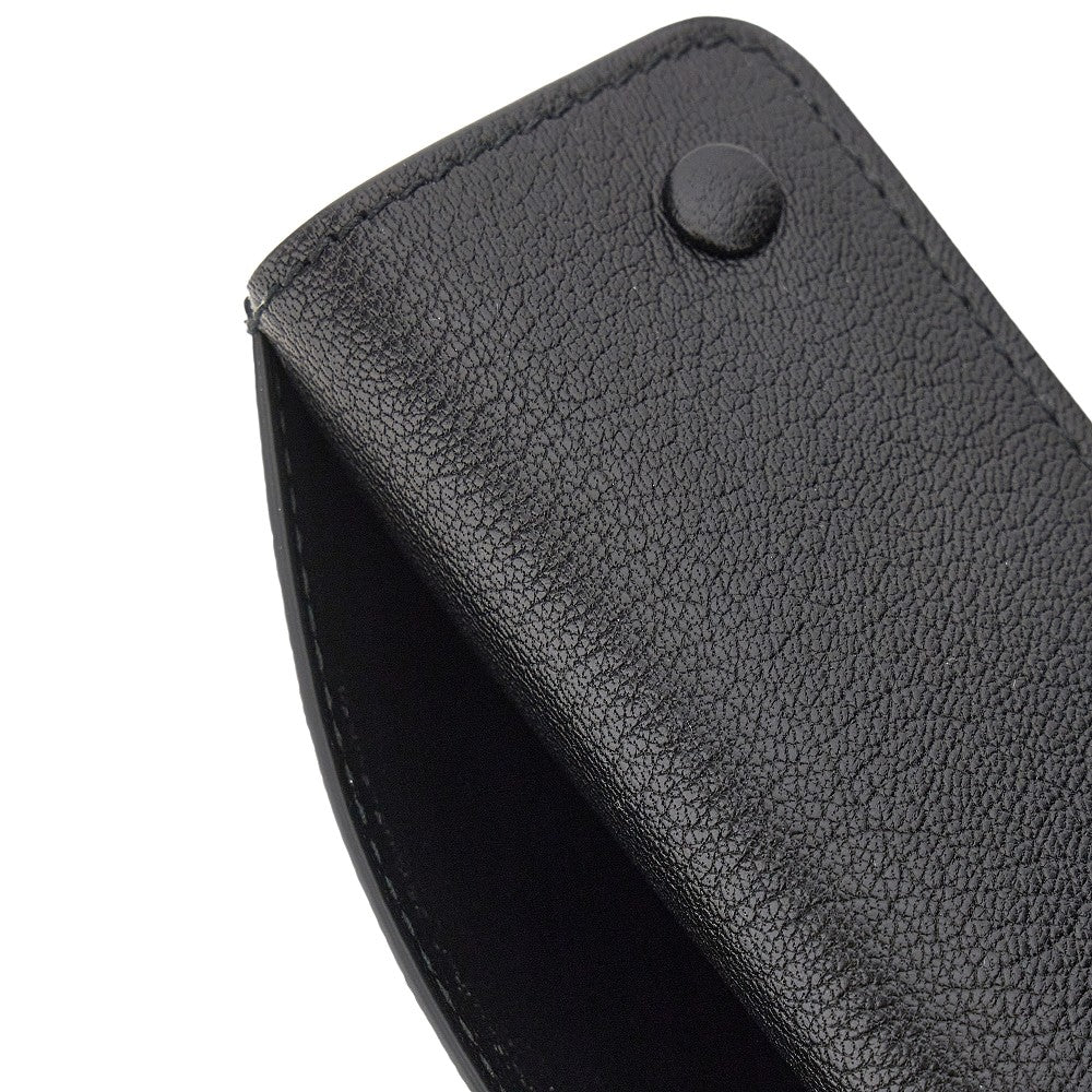 Leather cardholder with flap