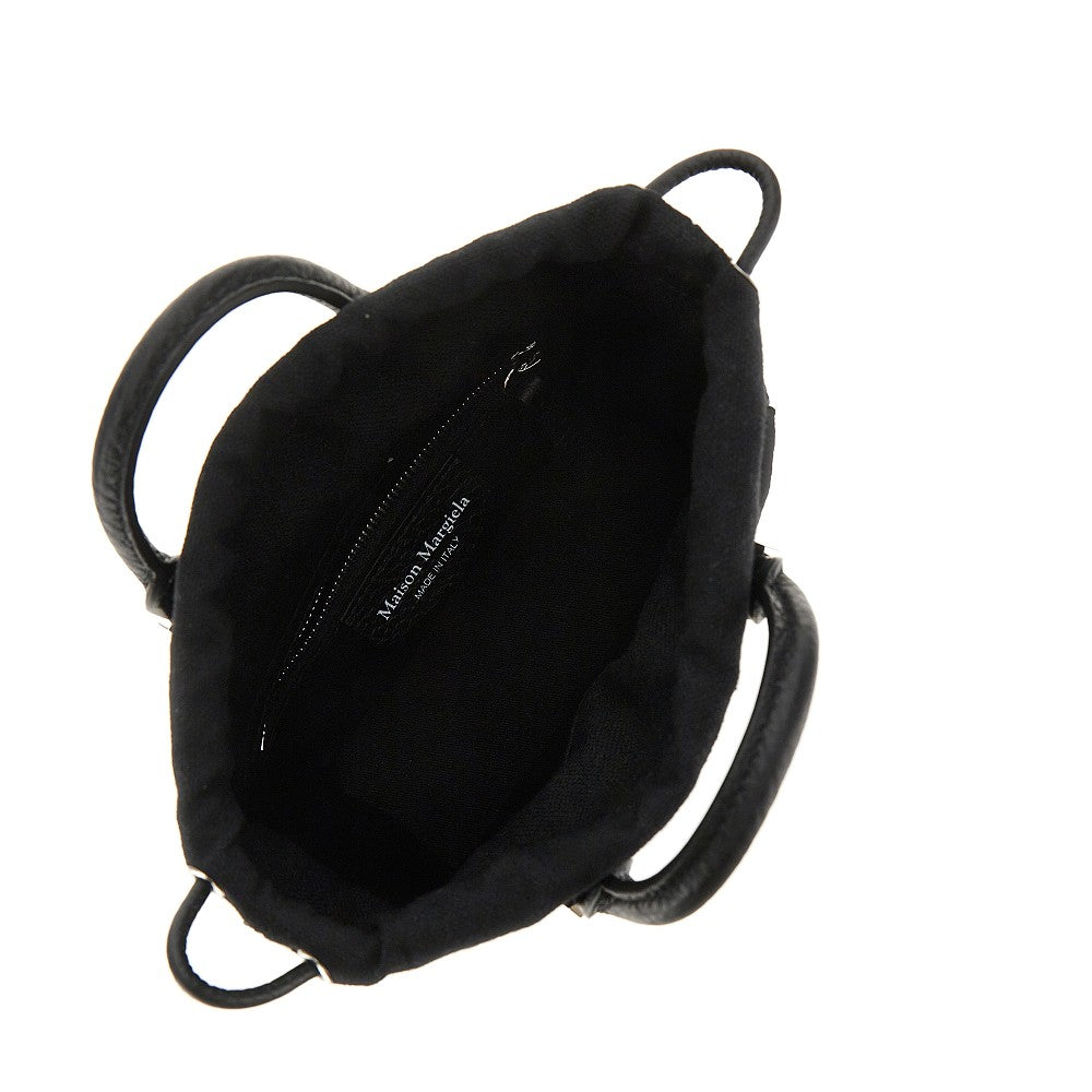Leather '5AC' mini tote bag