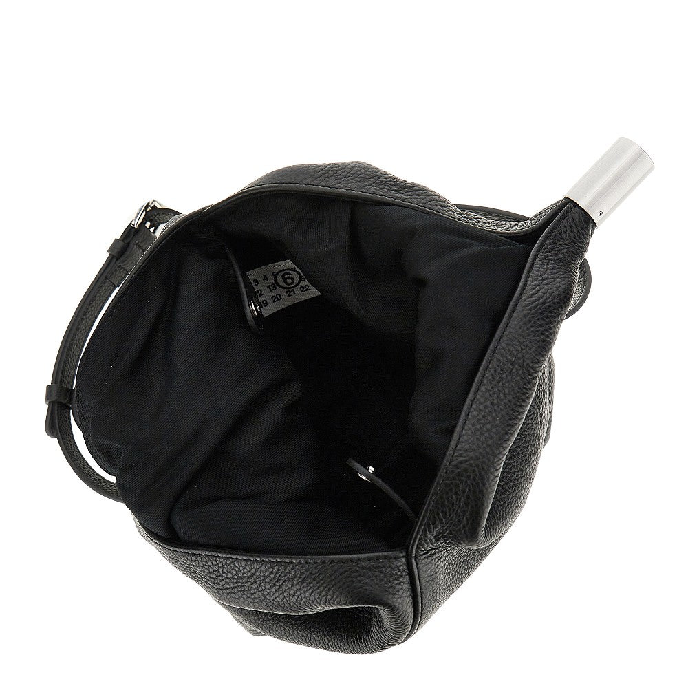 Grained leather small Japanese bag