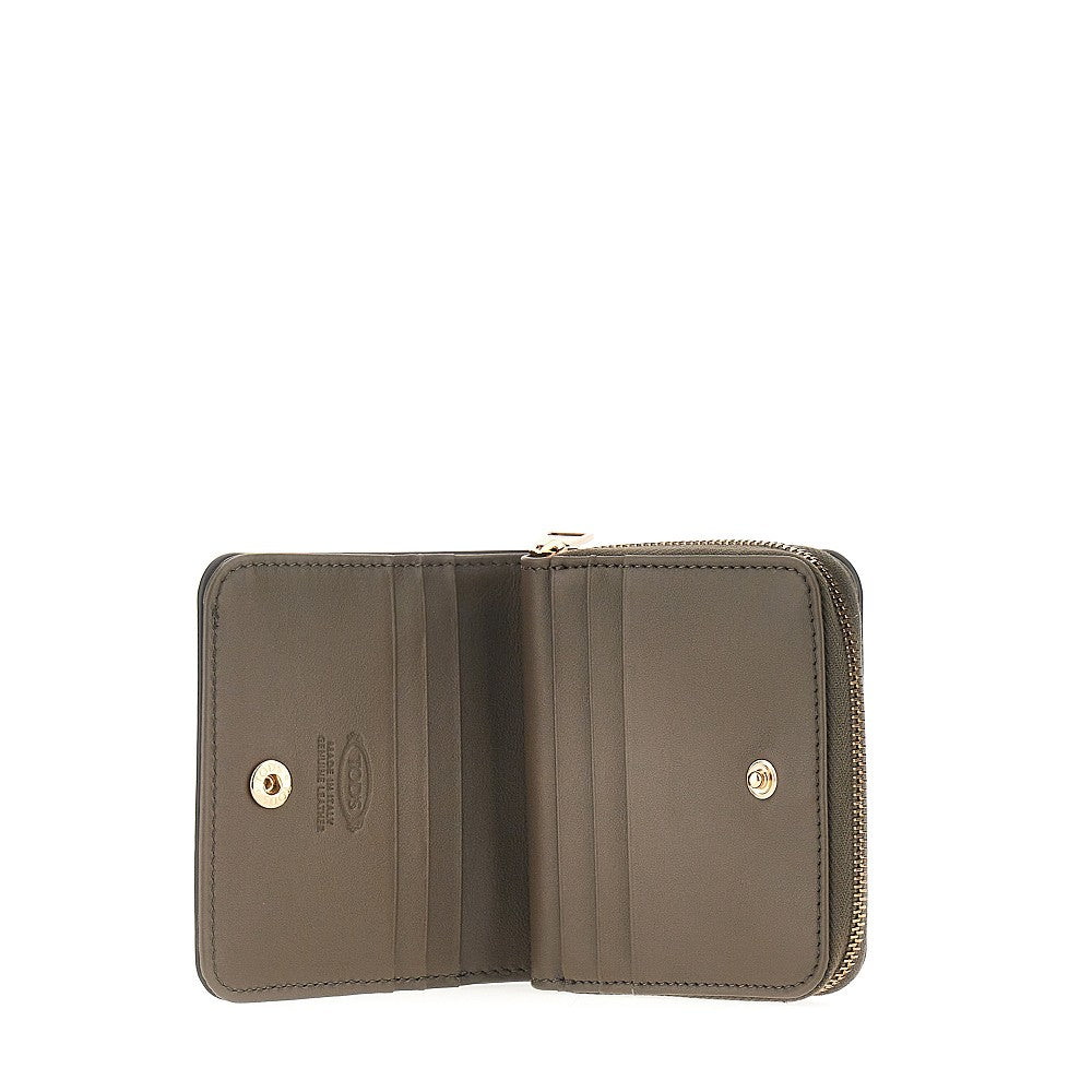 Portafoglio bi-fold piccolo in pelle