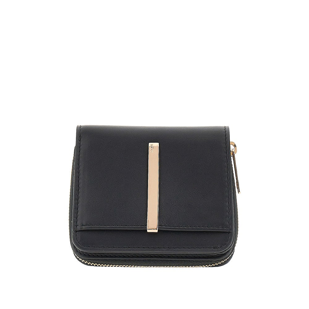 Portafoglio bi-fold piccolo in pelle