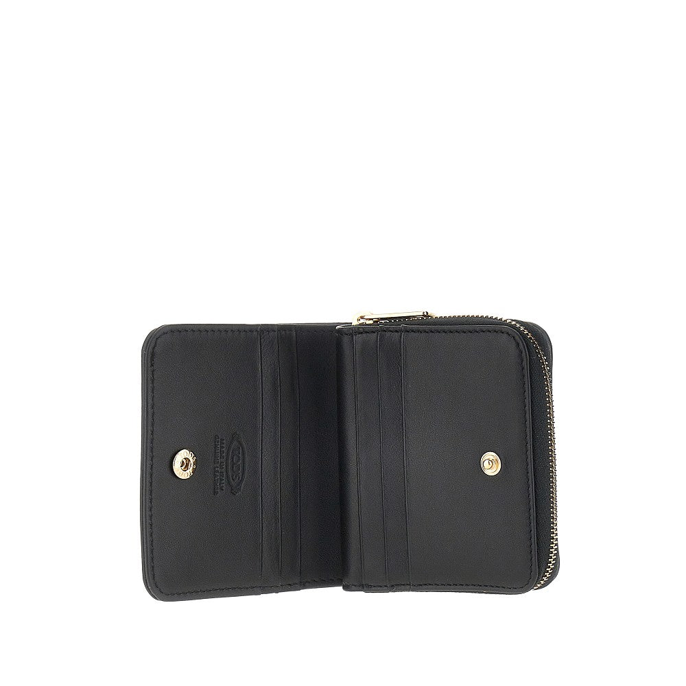 Portafoglio bi-fold piccolo in pelle