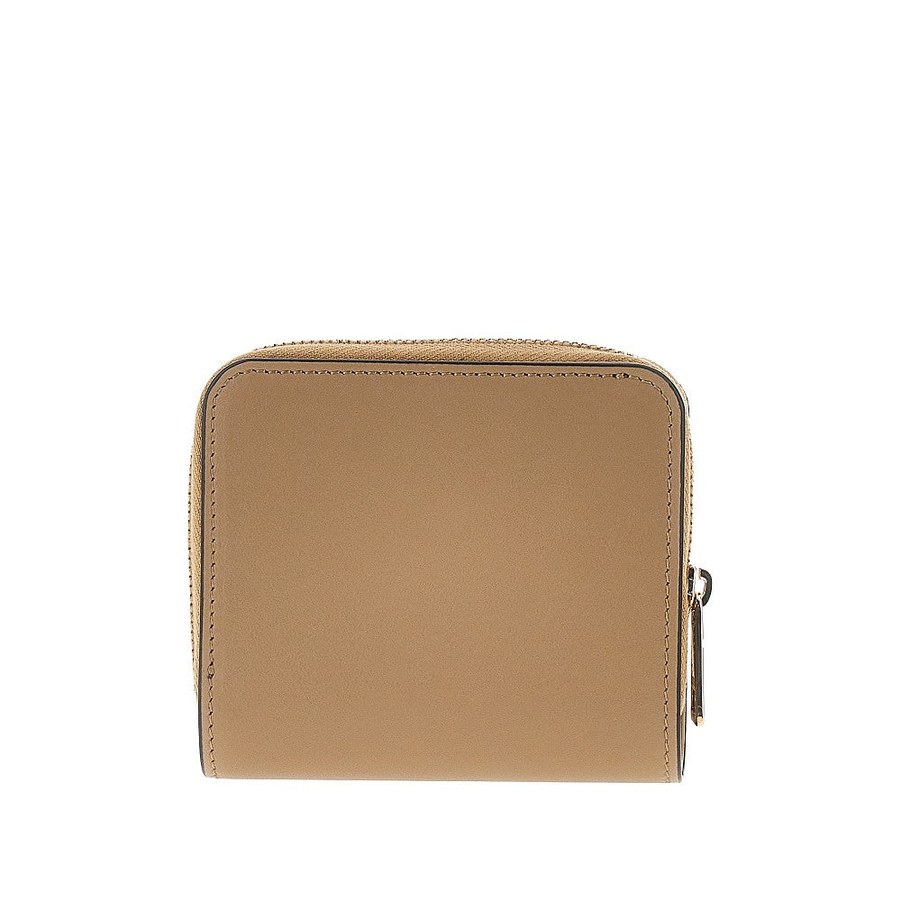 Leather small bi-fold wallet
